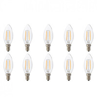 LED Lamp E14 Filament - 10 Pack met Natuurlijk Wit Licht LED Lamp E14 Filament - 10 Pack met Natuurlijk Wit Licht