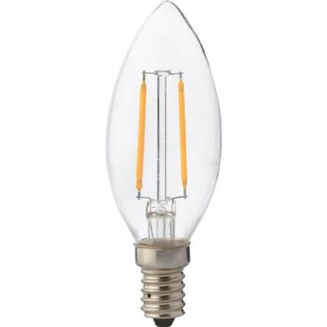 Energiezuinige LED Lamp E14 - Filament 2W met Natuurlijk Wit Licht