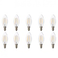 LED Lamp 10 Pack – E14 Filament Kaarslampen in Warm Wit 2700K