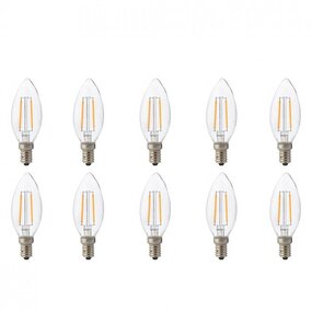 LED Kaarslamp E14 - Warm Wit Filament 10 Pack