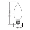 HLW LED Trion Kirza E14 Dimbare LED Lamp - Filament Kaarslamp Warm Wit 2700K