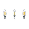 Trion Kamino E14 LED Filament Lampen - Set van 3