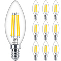 Philips E14 Filament LED Lamp - Dimbaar Warm Wit - 10-Pack Philips E14 Filament LED Lamp - Dimbaar Warm Wit - 10-Pack