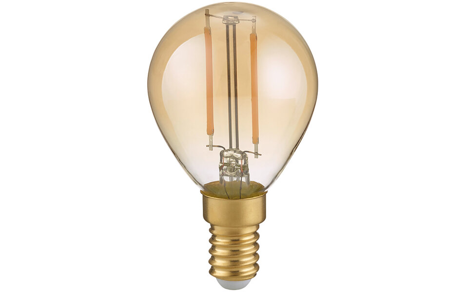 HLW LED Trion Tropin E14 Dimbare LED Lamp - Filament Design - Amber Warm Wit HLW LED Trion Tropin E14 Dimbare LED Lamp - Filament Design - Amber Warm Wit