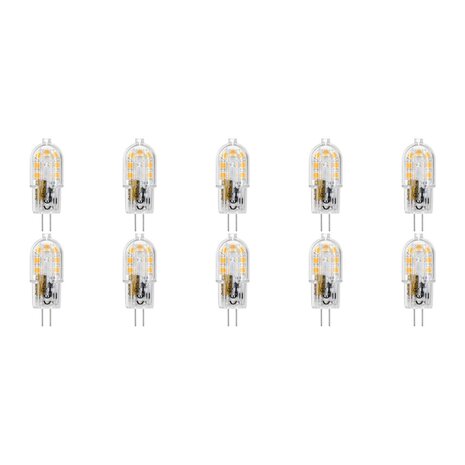 Velvalux 10 Pack Dimbare G4 LED Lamp - 2W Warm Wit 3000K - Vervangt 20W