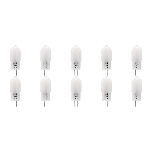 Velvalux Velvalux Dimbare G4 LED Lamp 10 Pack - Warm Wit 3000K - 2W Velvalux Velvalux Dimbare G4 LED Lamp 10 Pack - Warm Wit 3000K - 2W