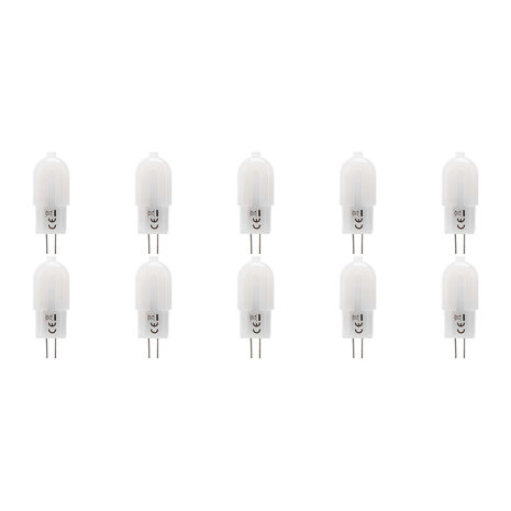 Velvalux 10 Pack Dimbare G4 LED Lampen - Helder/Koud Wit 6000K Velvalux 10 Pack Dimbare G4 LED Lampen - Helder/Koud Wit 6000K