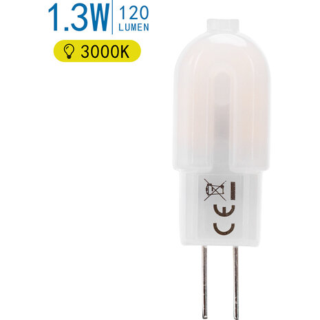 HLW LED Aigi G4 LED Lamp – 1.3W Warm Wit 3000K, Vervangt 12W Perfect
