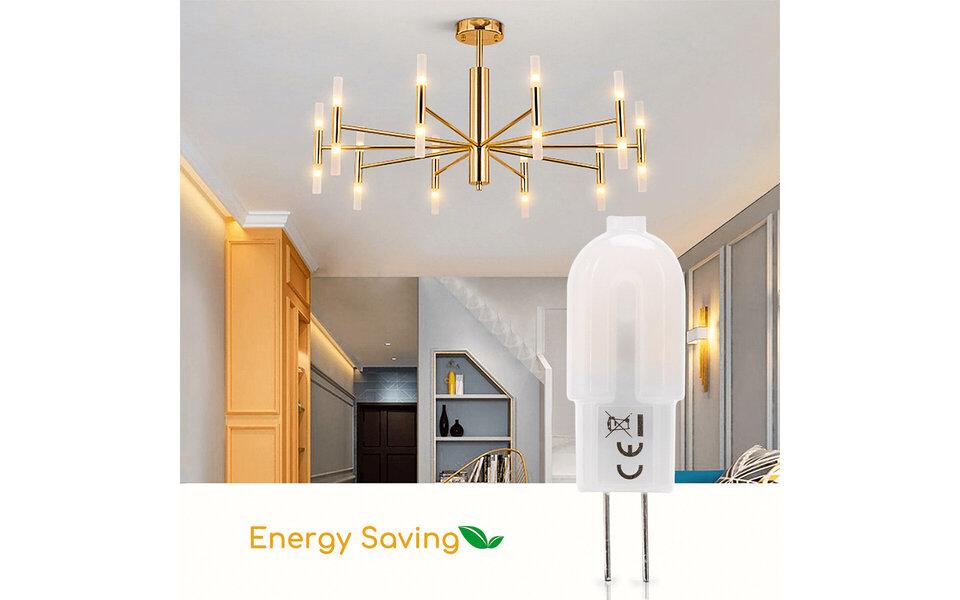 HLW LED Aigi G4 LED Lamp – 1.3W Warm Wit 3000K, Vervangt 12W Perfect