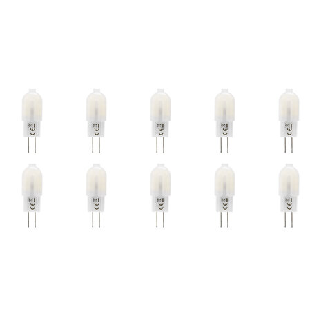HLW LED Aigi LED Lamp 10 Pack - G4 Fitting - 1.3W Helder Daglicht Wit 6500K