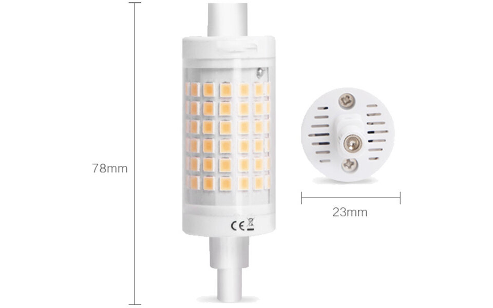 HLW LED LED Lamp - Aigi - R7S Fitting - 7W - Helder/Koud Wit 6500K HLW LED LED Lamp - Aigi - R7S Fitting - 7W - Helder/Koud Wit 6500K