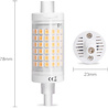 HLW LED LED Lamp - Aigi - R7S Fitting - 7W - Helder/Koud Wit 6500K