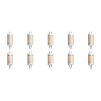 LED Lamp 10 Pack - Aigi - R7S Fitting - 7W - Warm Wit 3000K
