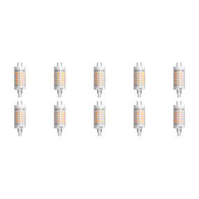 LED Lamp 10 Pack - Aigi - R7S Fitting - 7W - Warm Wit 3000K LED Lamp 10 Pack - Aigi - R7S Fitting - 7W - Warm Wit 3000K