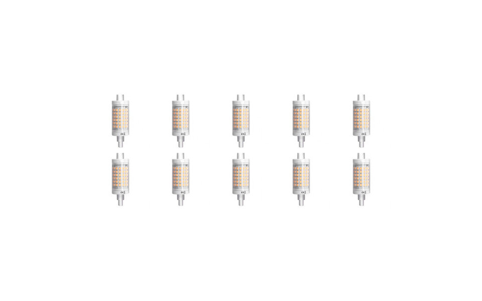HLW LED Aigi LED Lamp 10 Pack - R7S Fitting - 7W Helder/Koud Wit 6500K