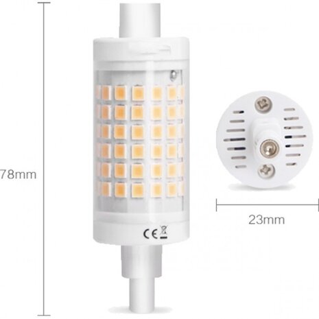 HLW LED Aigi LED Lamp 10 Pack - R7S Fitting - 7W Helder/Koud Wit 6500K