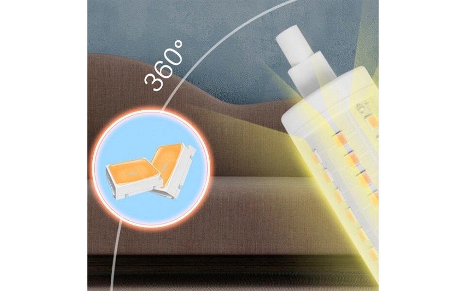 HLW LED Aigi LED Lamp 10 Pack - R7s Fitting - 12W Helder/Koud Wit 6500K