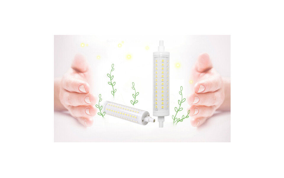 HLW LED Aigi Trunka LED Lamp R7S - 5W Warm Wit 3000K Glas - 25.000 Uur