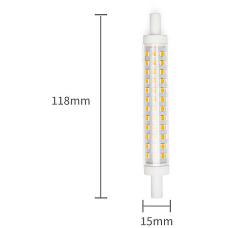 HLW LED LED Lamp Aigi Trunka met R7S Fitting - 9W Warm Wit Licht - Glas