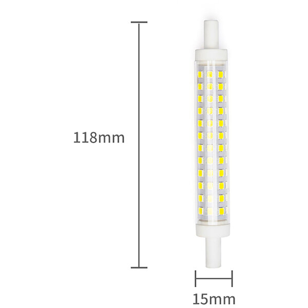 HLW LED Aigi Trunka LED Lamp R7S Fitting - 9W Helder/Koud Wit 6500K