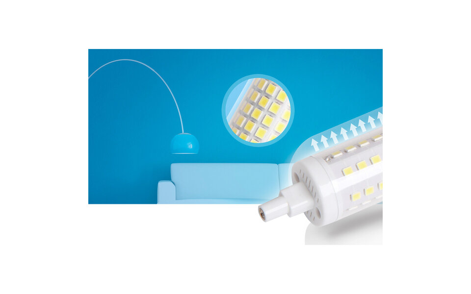 HLW LED Aigi Trunka LED Lamp - R7S Fitting van 8W in Warm Wit 3000K HLW LED Aigi Trunka LED Lamp - R7S Fitting van 8W in Warm Wit 3000K