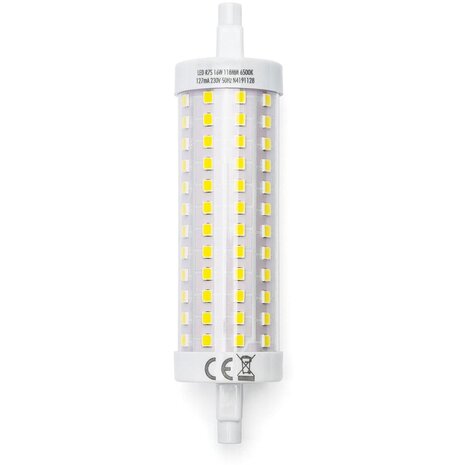 Aigi Trunka R7S LED Lamp 16W - Helder/Koud Wit 6500K - Glas