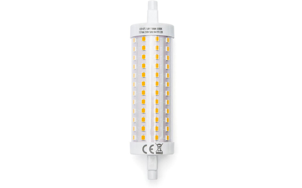 HLW LED LED Lamp - Aigi Trunka - R7S Fitting - 16W - Warm Wit 3000K - Glas