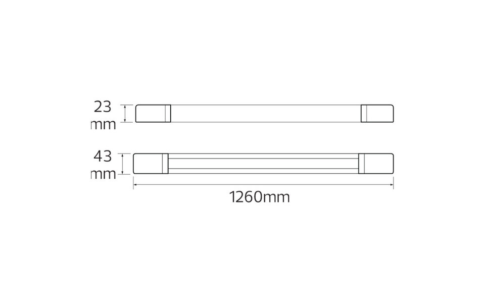 HLW LED LED TL Armatuur Irma - 36W Waterdicht & Duurzaam HLW LED LED TL Armatuur Irma - 36W Waterdicht & Duurzaam