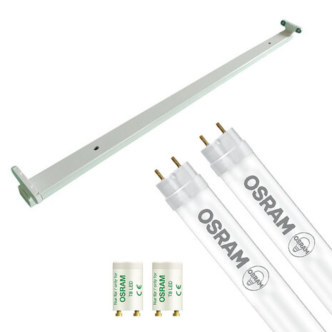 HLW LED LED TL Armatuur met T8 Buis - OSRAM 120cm HLW LED LED TL Armatuur met T8 Buis - OSRAM 120cm