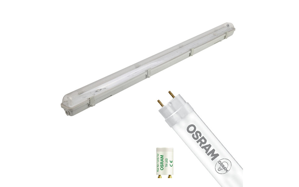 HLW LED LED TL Armatuur met T8 Buis - 4000K Neutraal Wit HLW LED LED TL Armatuur met T8 Buis - 4000K Neutraal Wit