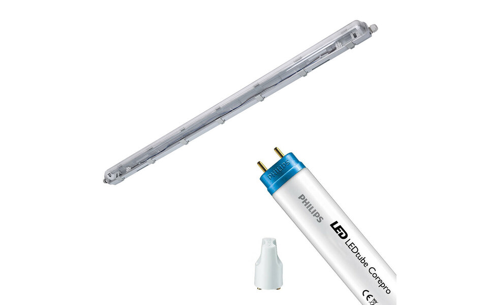 Velvalux LED Waterdichte TL Armatuur met T8 Buis - 120cm