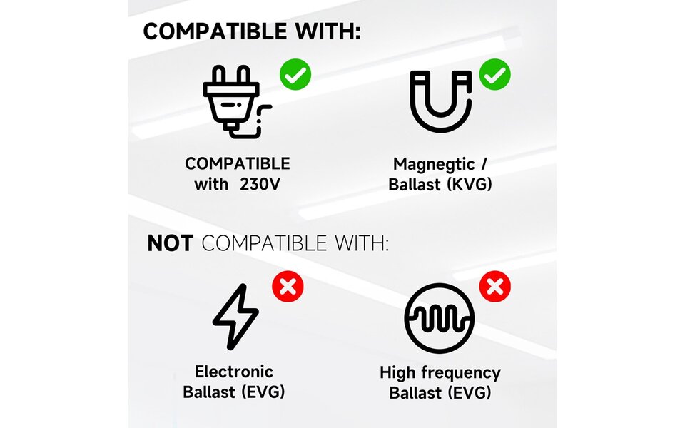 Velvalux LED Waterdichte TL Armatuur - 150cm & 40W Velvalux LED Waterdichte TL Armatuur - 150cm & 40W