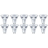 PHILIPS LED Spot 10 Pack GU10 - Dimbaar & Warm Wit PHILIPS LED Spot 10 Pack GU10 - Dimbaar & Warm Wit