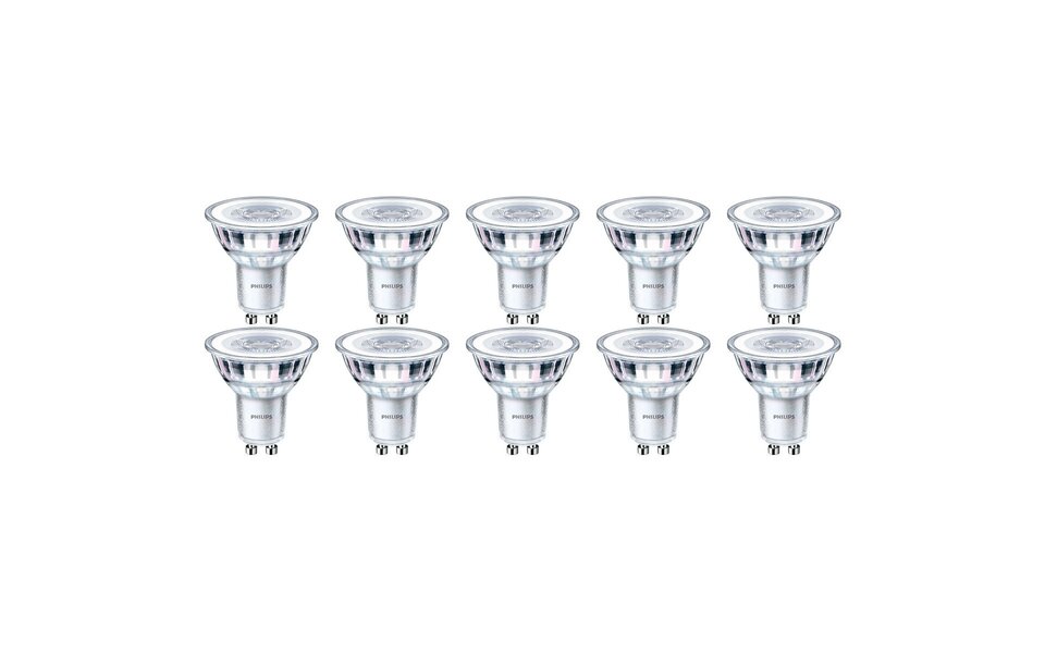 Philips PHILIPS LED Spot 10 Pack - GU10 Fitting - Dimbaar - Zeer Warm Wit 2700K