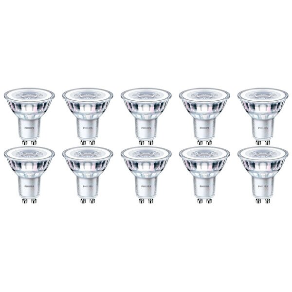 Philips PHILIPS LED Spot 10 Pack - GU10 Fitting - Dimbaar - Zeer Warm Wit 2700K Philips PHILIPS LED Spot 10 Pack - GU10 Fitting - Dimbaar - Zeer Warm Wit 2700K