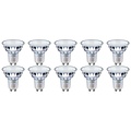 PHILIPS LED Spot 10 Pack - GU10 Fitting - Dimbaar & Zeer Warm Wit