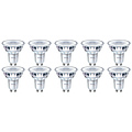 PHILIPS LED Spot 10 Pack - Dimbaar GU10 - Zeer Warm Wit 2700K - 4W