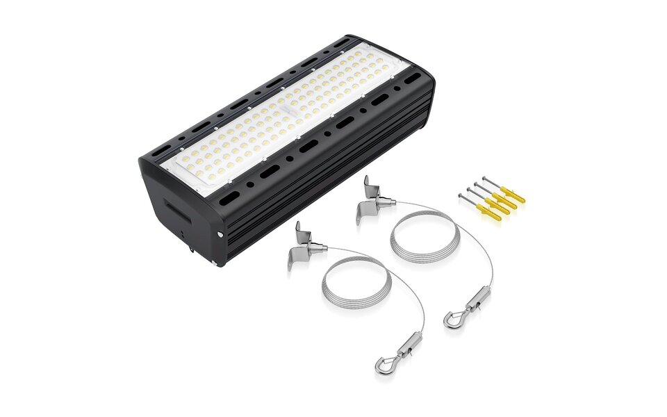 HLW LED LED High Bay Lineair 50W Dimbaar IP65 Koud Wit 6000K - Rinzu Lin