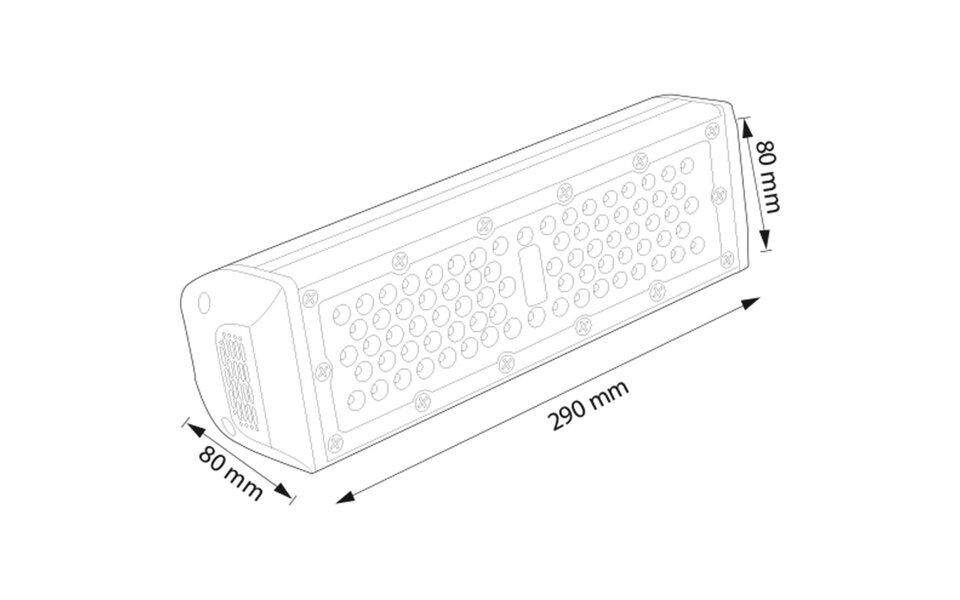 HLW LED LED High Bay 50W - Waterdichte LED lamp Magazijnverlichting IP65 - Helder 6400K