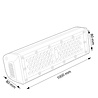 HLW LED LED High Bay 200W - Rechthoekige, Waterdichte Magazijnverlichting IP65 HLW LED LED High Bay 200W - Rechthoekige, Waterdichte Magazijnverlichting IP65
