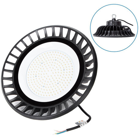 HLW LED LED UFO High Bay 150W - Waterdichte LED lamp, neutraal wit 4000K, IP65 voor magazijnverlichting HLW LED LED UFO High Bay 150W - Waterdichte LED lamp, neutraal wit 4000K, IP65 voor magazijnverlichting