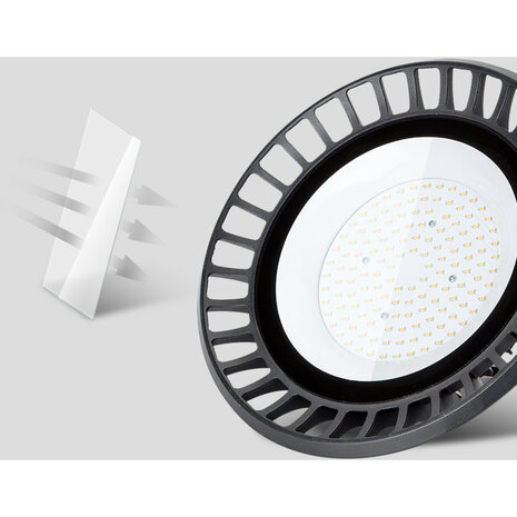 HLW LED LED UFO High Bay 150W - Waterdichte LED lamp, neutraal wit 4000K, IP65 voor magazijnverlichting HLW LED LED UFO High Bay 150W - Waterdichte LED lamp, neutraal wit 4000K, IP65 voor magazijnverlichting