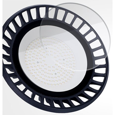 HLW LED LED UFO High Bay 200W - Waterdichte LED lamp, Magazijnverlichting IP65, Daglicht wit 6500K