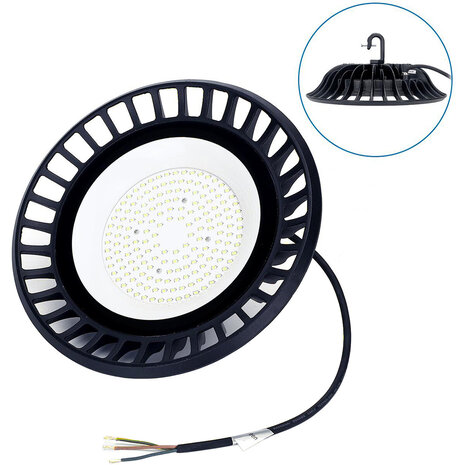 HLW LED LED UFO High Bay 100W - Waterdichte Magazijnverlichting IP65, Daglicht Wit 6500K HLW LED LED UFO High Bay 100W - Waterdichte Magazijnverlichting IP65, Daglicht Wit 6500K