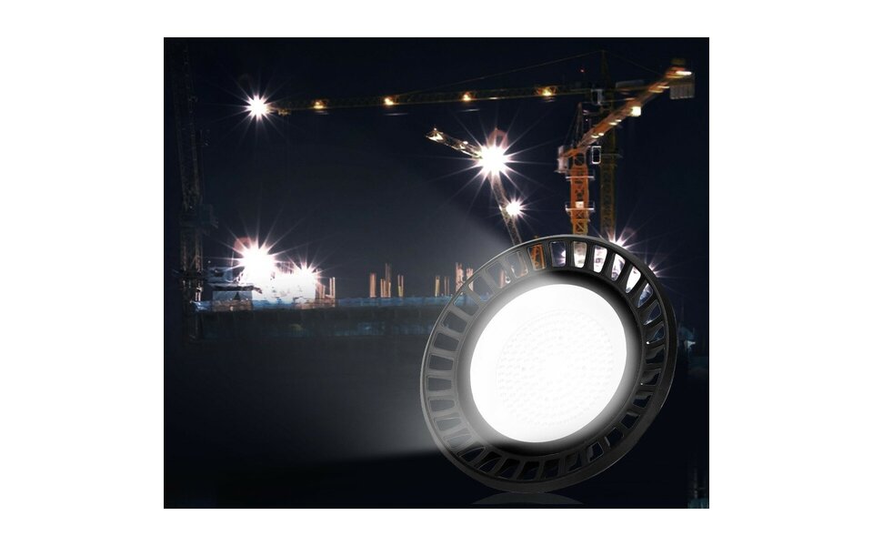 HLW LED LED UFO High Bay 100W - Waterdichte LED lamp met neutraal wit 4000K, IP65 Magazijnverlichting