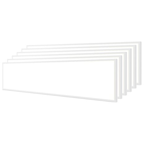 Velvalux LED Paneel 30x120 6 Pack - Inbouw LED Downlight 40W Koud Wit 6000K, Beam Angle verstelbaar
