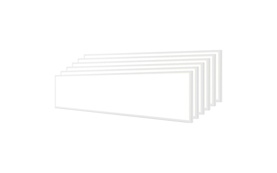 Velvalux LED Paneel 30x120 6 Pack - Inbouw LED Downlight 40W Koud Wit 6000K, Beam Angle verstelbaar