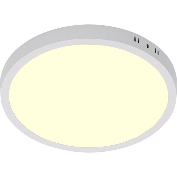 HLW LED LED Paneel Ø30 cm 24W Opbouw LED Downlight Warm Wit 2700K–3000K Mat Wit