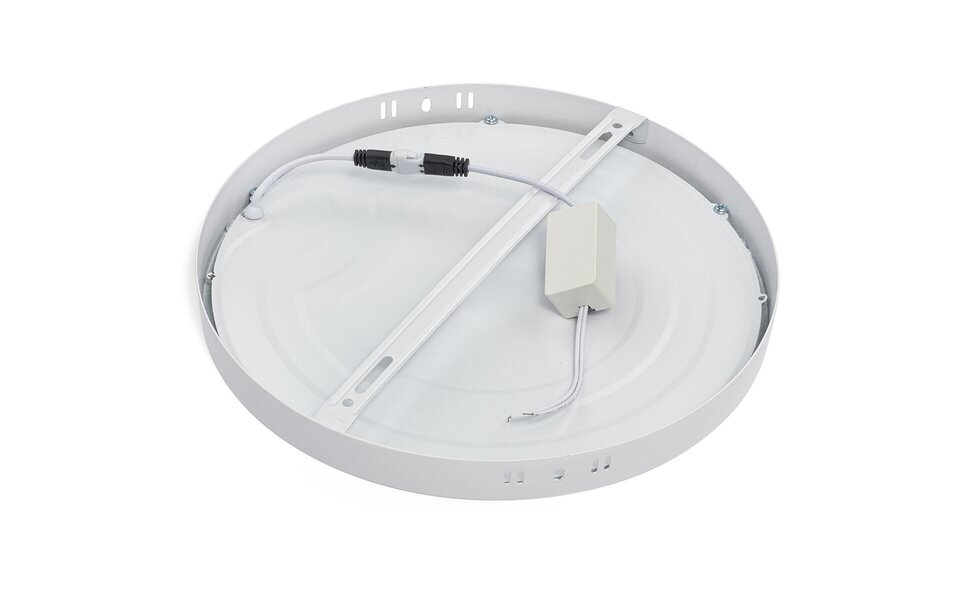 HLW LED LED Paneel Ø30 cm 24W Opbouw LED Downlight Warm Wit 2700K–3000K Mat Wit