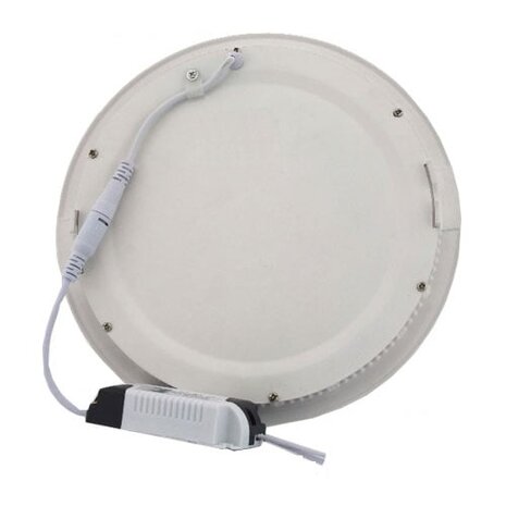 HLW LED LED Paneel Slim Ø30 Rond - 24W Inbouw LED Downlight Natuurlijk Wit 4200K